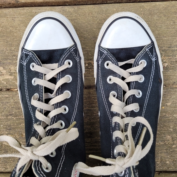 Converse All Star High Top Black Sneakers Sz 10.5 - Picture 8 of 8